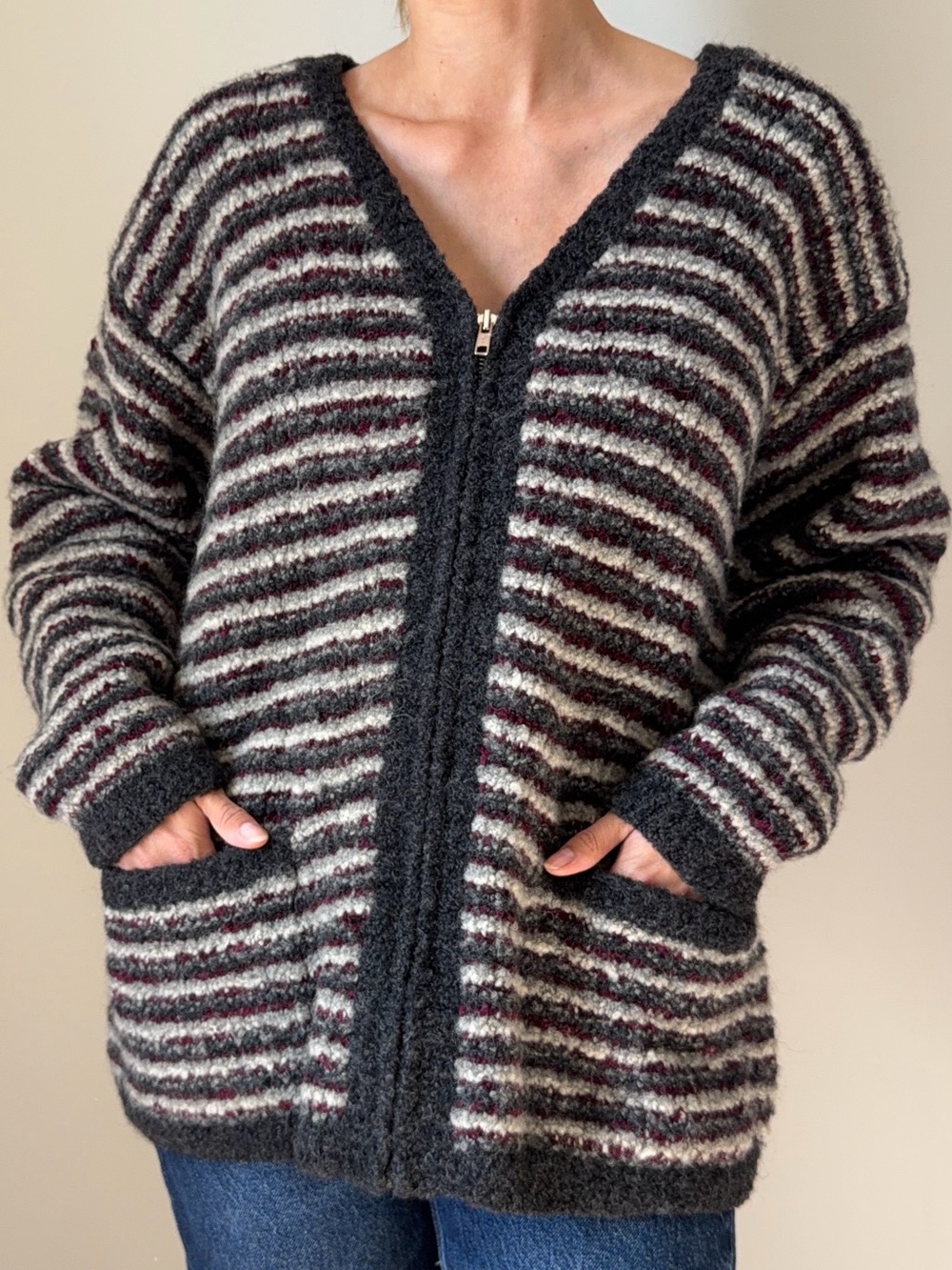 Wool Blend Women’s Zipped Sweater